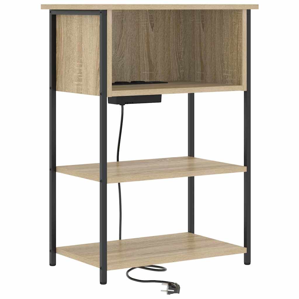 Nachtkastje Sonoma Eiken 55 x 31 x 76 cm Bewerkt hout is nu te koop bij PeponiXL, paradijselijk wonen!