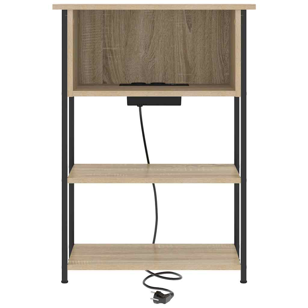Nachtkastje Sonoma Eiken 55 x 31 x 76 cm Bewerkt hout is nu te koop bij PeponiXL, paradijselijk wonen!