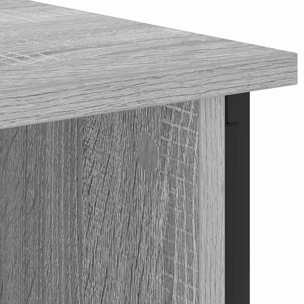 Nachtkastje Grijs Sonoma 55 x 31 x 76 cm Bewerkt hout is nu te koop bij PeponiXL, paradijselijk wonen!