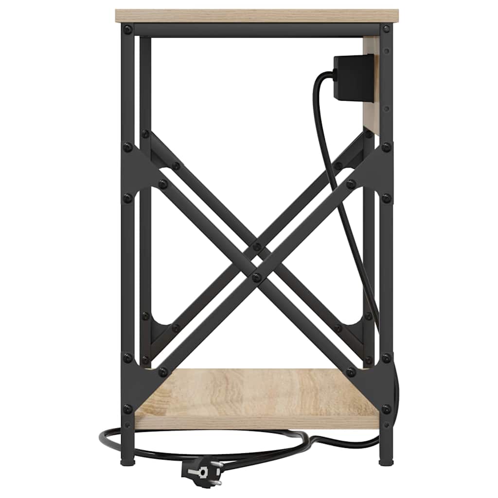 Nachtkastje Sonoma Eiken 41 x 31 x 51 cm Bewerkt hout is nu te koop bij PeponiXL, paradijselijk wonen!