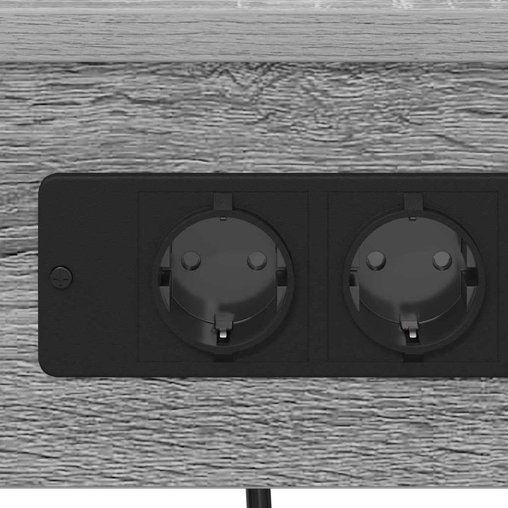 Nachtkastje 2 pcs Grijs Sonoma 41 x 31 x 51 cm Bewerkt hout is nu te koop bij PeponiXL, paradijselijk wonen!