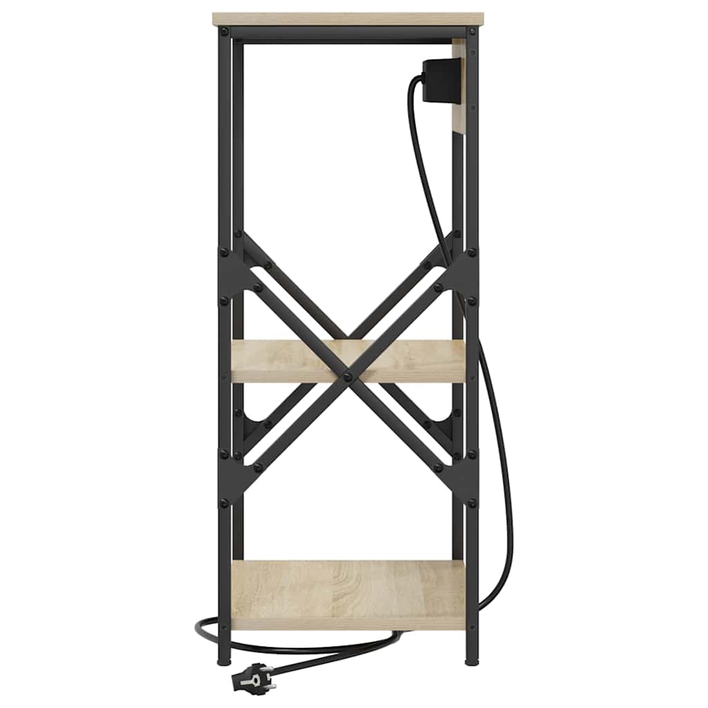 Nachtkastje 2 pcs Sonoma Eiken 41 x 31 x 76 cm Bewerkt hout is nu te koop bij PeponiXL, paradijselijk wonen!