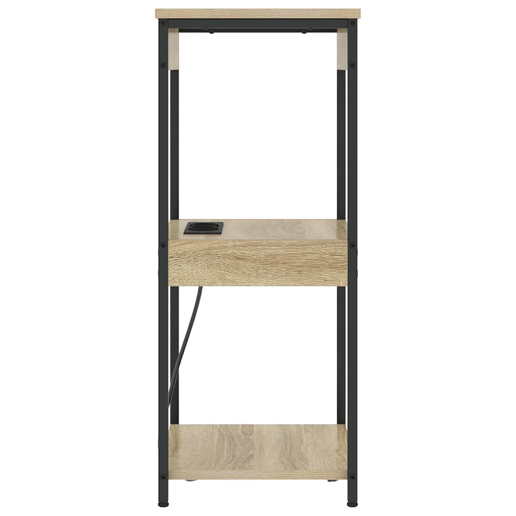 Nachtkastje met plank Sonoma Eiken 41 x 31 x 76 cm Bewerkt hout is nu te koop bij PeponiXL, paradijselijk wonen!