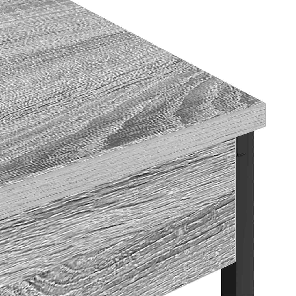 Nachtkastje met plank Grijs Sonoma 41 x 31 x 76 cm Bewerkt hout is nu te koop bij PeponiXL, paradijselijk wonen!