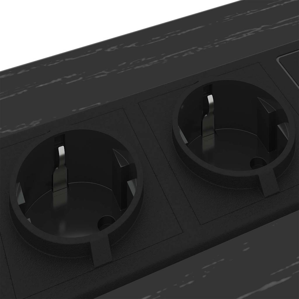 Nachtkastje Zwart Eiken 41,5 x 40,5 x 55 cm Bewerkt hout is nu te koop bij PeponiXL, paradijselijk wonen!