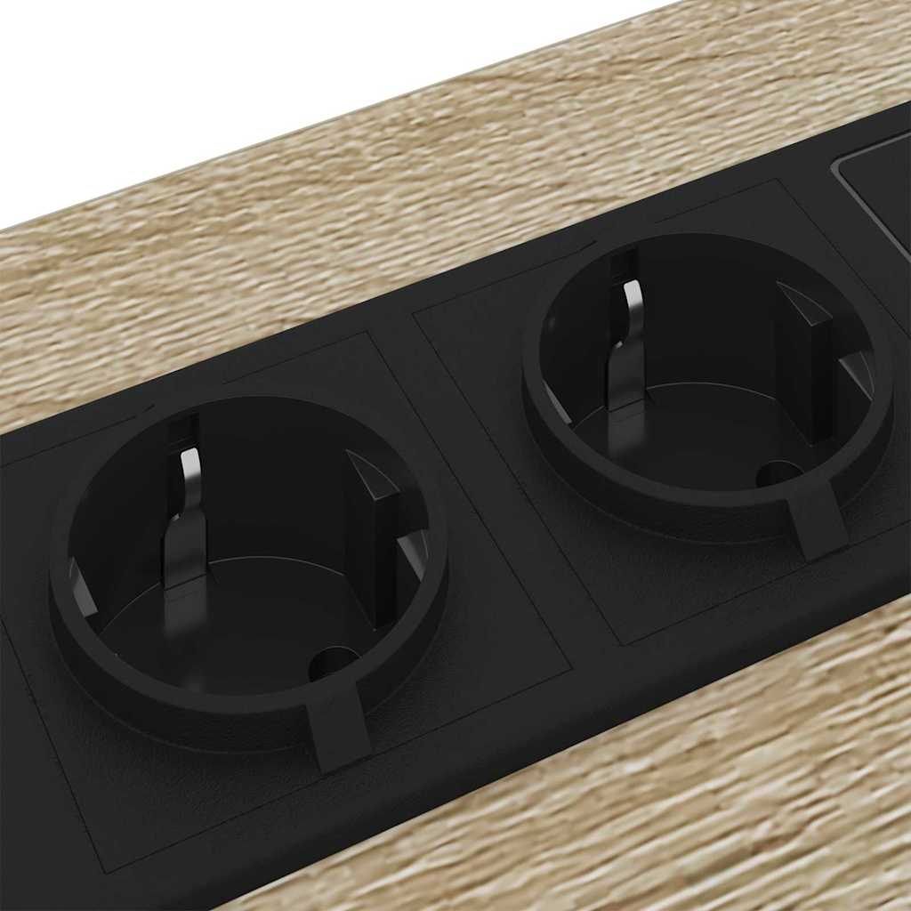 Nachtkastje Sonoma Eiken 41,5 x 40,5 x 55 cm Bewerkt hout is nu te koop bij PeponiXL, paradijselijk wonen!