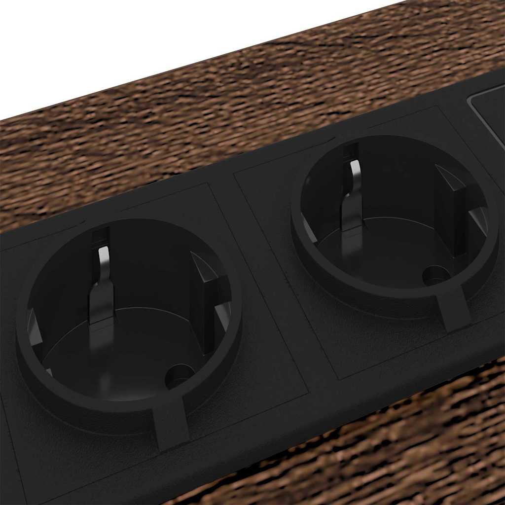 Nachtkastje met lade Bruin Eiken 40 x 31 x 60 cm Bewerkt hout is nu te koop bij PeponiXL, paradijselijk wonen!