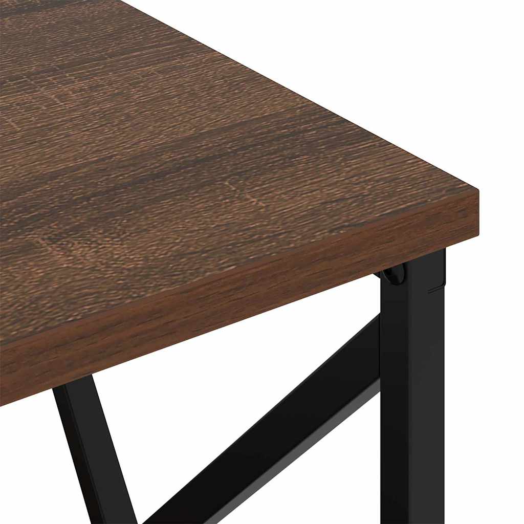 Nachtkastje 2 pcs Bruin Eiken 40 x 31 x 60 cm Bewerkt hout is nu te koop bij PeponiXL, paradijselijk wonen!