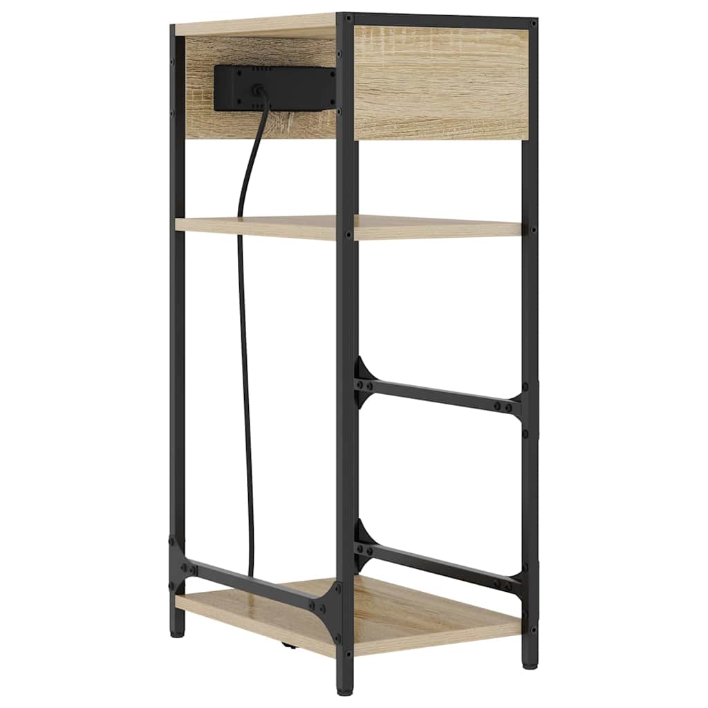 Nachtkastje Sonoma Eiken 40 x 27 x 76 cm Bewerkt hout is nu te koop bij PeponiXL, paradijselijk wonen!