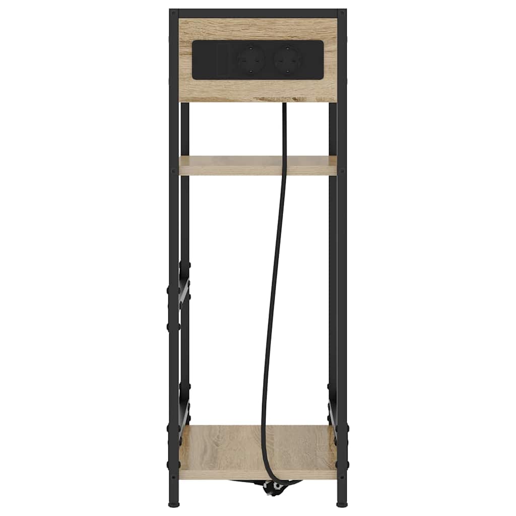 Nachtkastje Sonoma Eiken 40 x 27 x 76 cm Bewerkt hout is nu te koop bij PeponiXL, paradijselijk wonen!