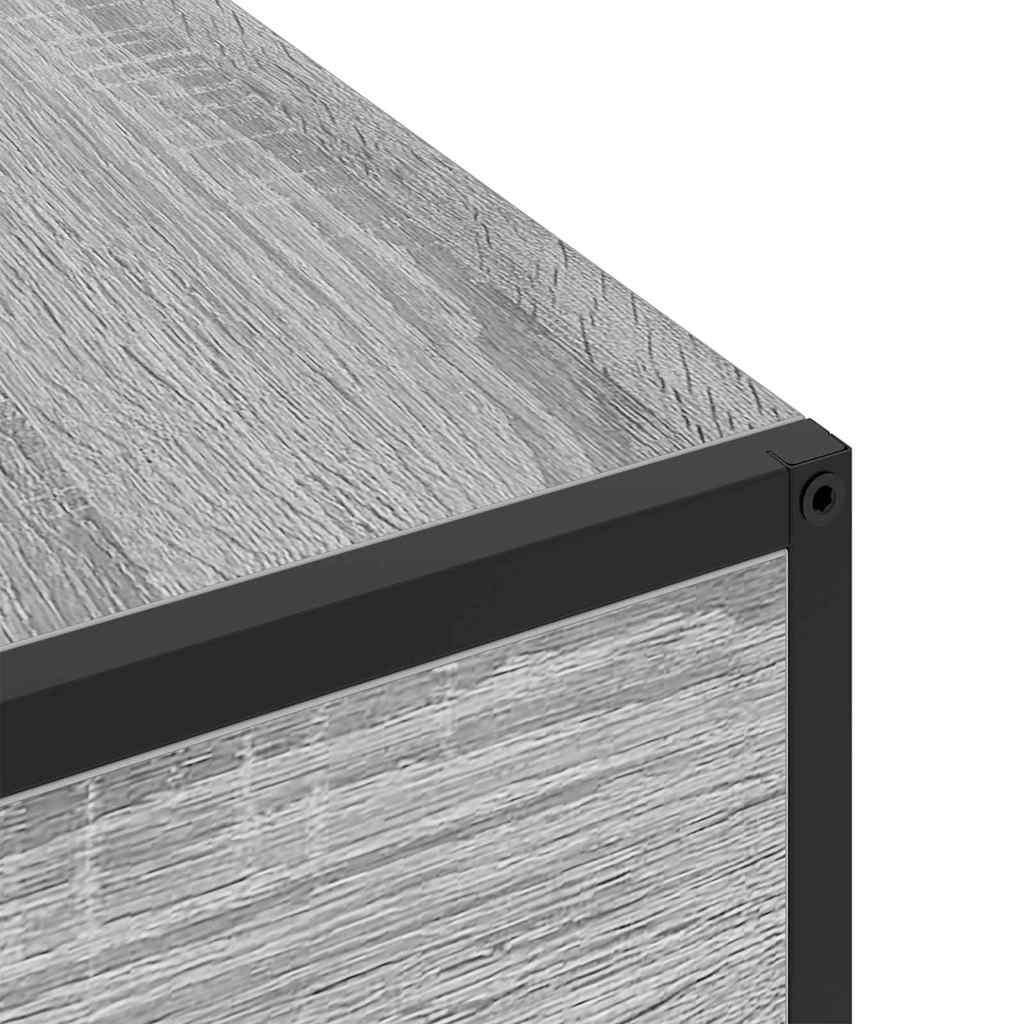 Nachtkastje Grijs Sonoma 40 x 27 x 76 cm Bewerkt hout is nu te koop bij PeponiXL, paradijselijk wonen!