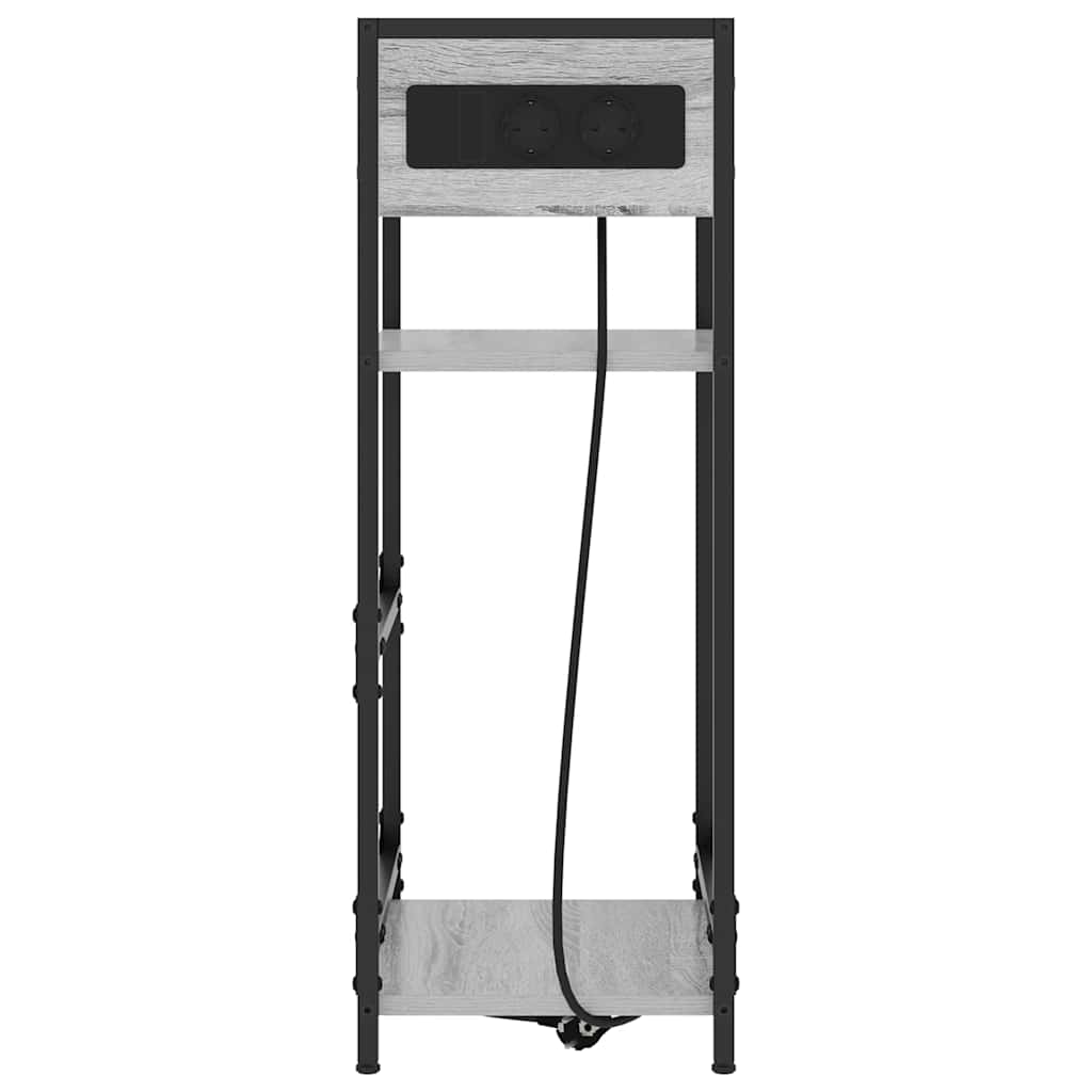 Nachtkastje Grijs Sonoma 40 x 27 x 76 cm Bewerkt hout is nu te koop bij PeponiXL, paradijselijk wonen!