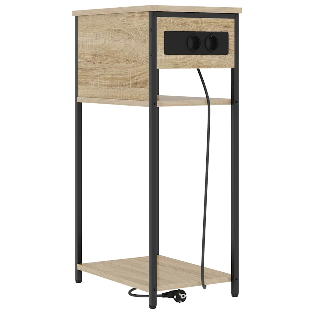 Nachtkastje Sonoma Eiken 41 x 28 x 76 cm Bewerkt hout is nu te koop bij PeponiXL, paradijselijk wonen!