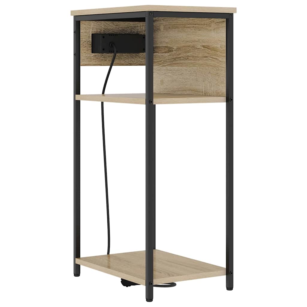 Nachtkastje Sonoma Eiken 41 x 28 x 76 cm Bewerkt hout is nu te koop bij PeponiXL, paradijselijk wonen!