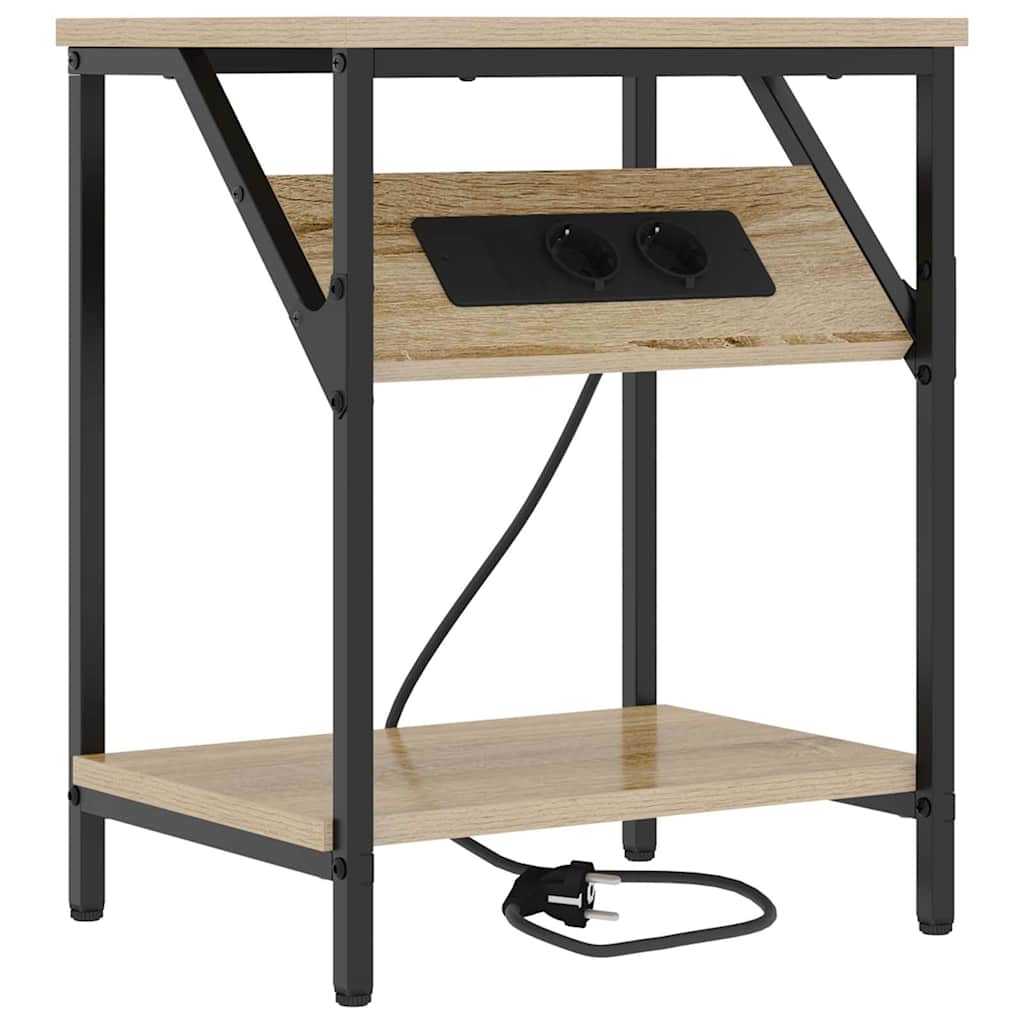Nachtkastje Sonoma Eiken 38 x 30 x 48 cm Bewerkt hout is nu te koop bij PeponiXL, paradijselijk wonen!