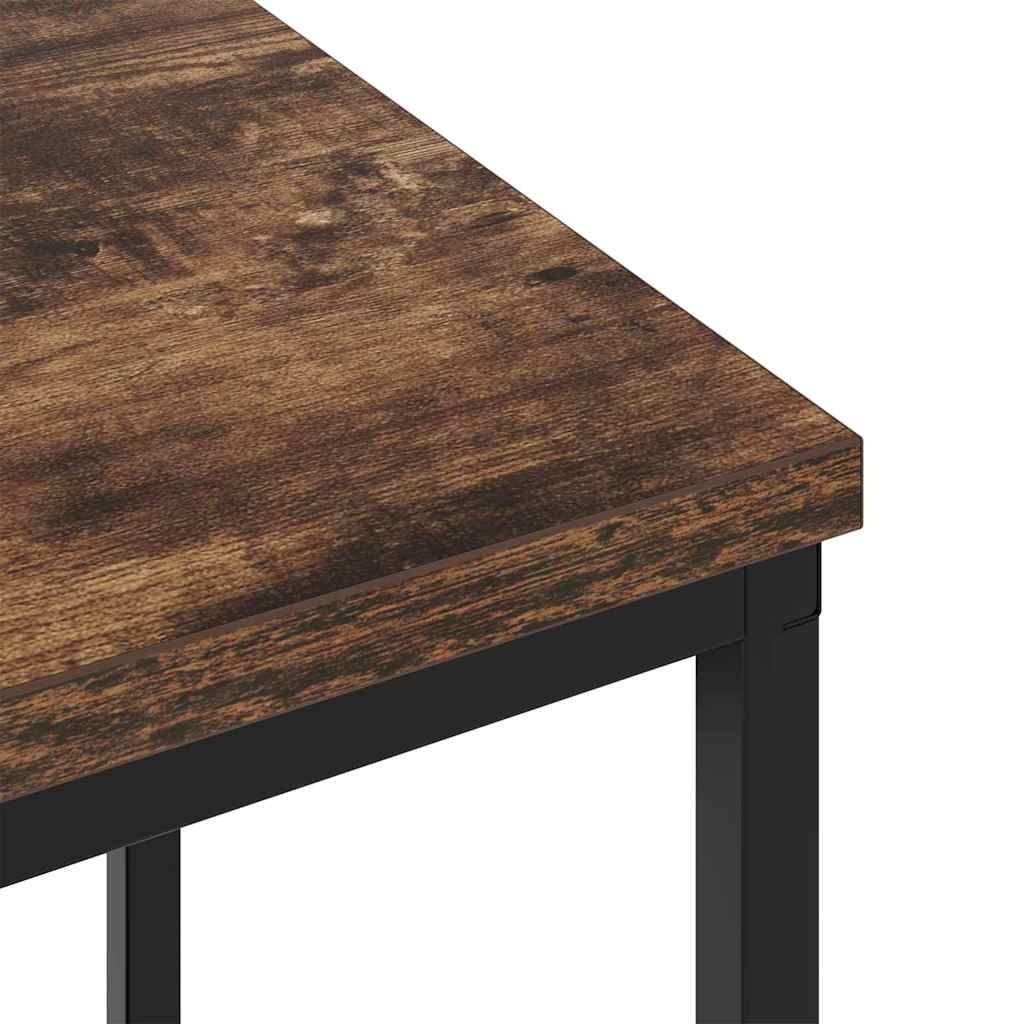 Nachtkastje 2 pcs Gerookt eiken 38 x 30 x 48 cm Bewerkt hout is nu te koop bij PeponiXL, paradijselijk wonen!