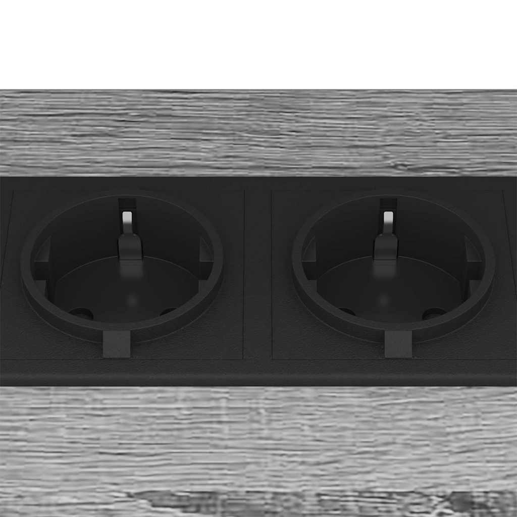 Nachtkastje 2 pcs Grijs Sonoma 38 x 30 x 48 cm Bewerkt hout is nu te koop bij PeponiXL, paradijselijk wonen!