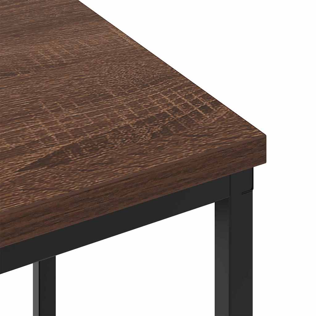 Nachtkastje 2 pcs Bruin Eiken 38 x 30 x 48 cm Bewerkt hout is nu te koop bij PeponiXL, paradijselijk wonen!