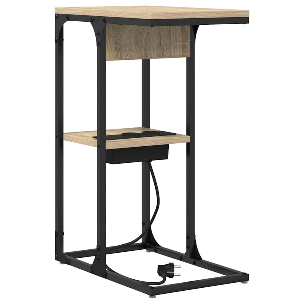 Nachtkastje Sonoma Eiken 41,5 x 26 x 60,5 cm Bewerkt hout is nu te koop bij PeponiXL, paradijselijk wonen!