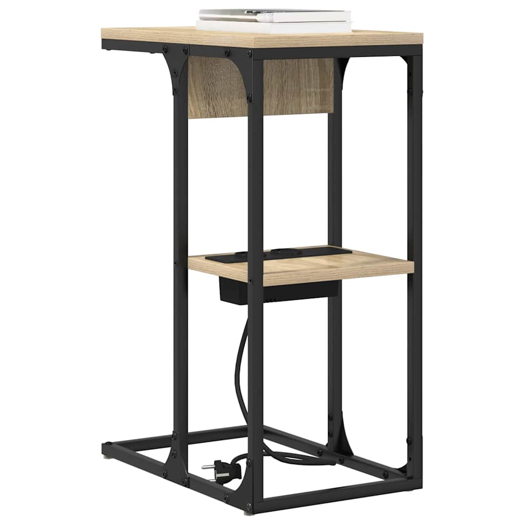 Nachtkastje Sonoma Eiken 41,5 x 26 x 60,5 cm Bewerkt hout is nu te koop bij PeponiXL, paradijselijk wonen!