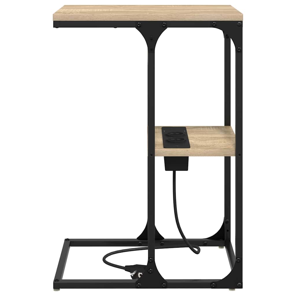 Nachtkastje Sonoma Eiken 41,5 x 26 x 60,5 cm Bewerkt hout is nu te koop bij PeponiXL, paradijselijk wonen!