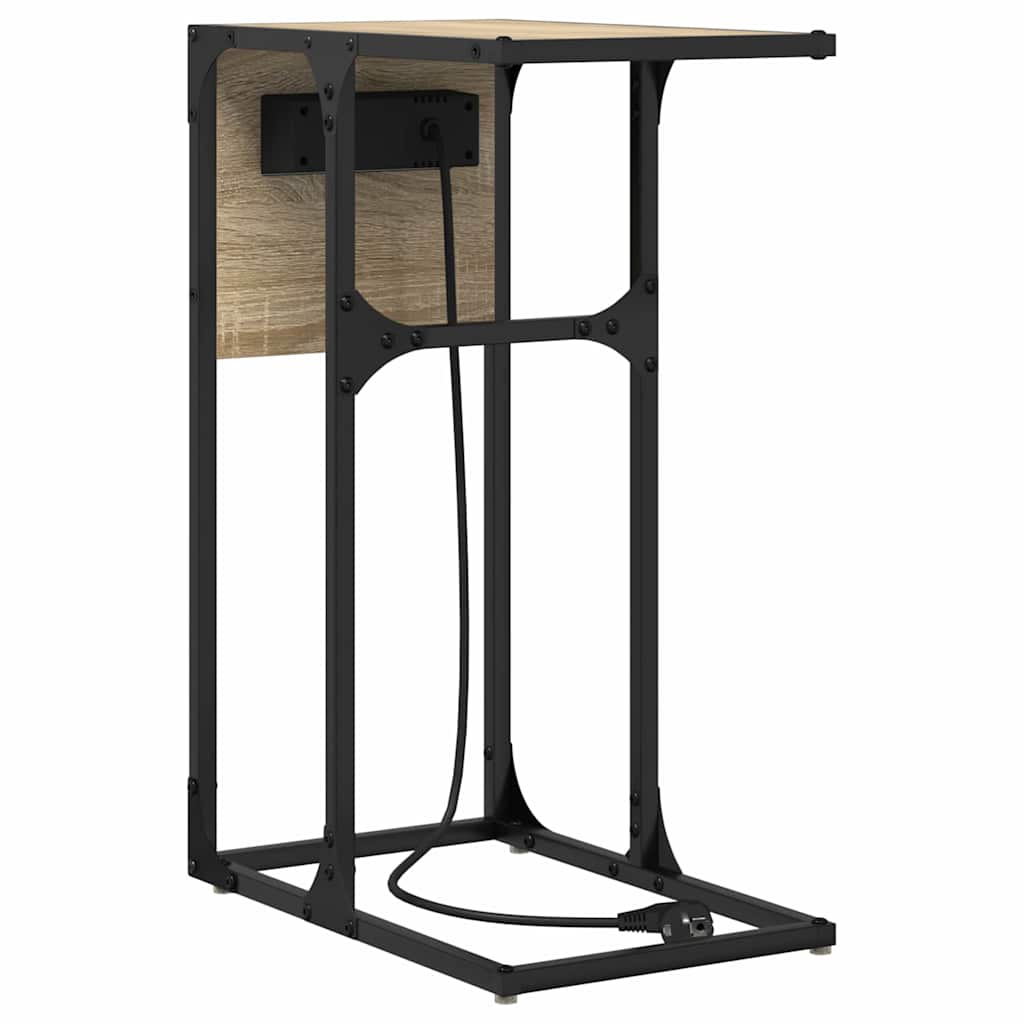 Nachtkastje Sonoma Eiken 41,5 x 26 x 60,5 cm Bewerkt hout is nu te koop bij PeponiXL, paradijselijk wonen!