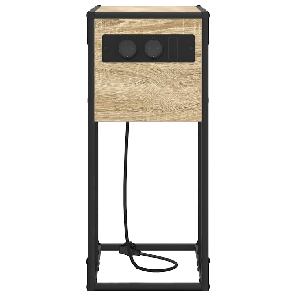 Nachtkastje Sonoma Eiken 41,5 x 26 x 60,5 cm Bewerkt hout is nu te koop bij PeponiXL, paradijselijk wonen!