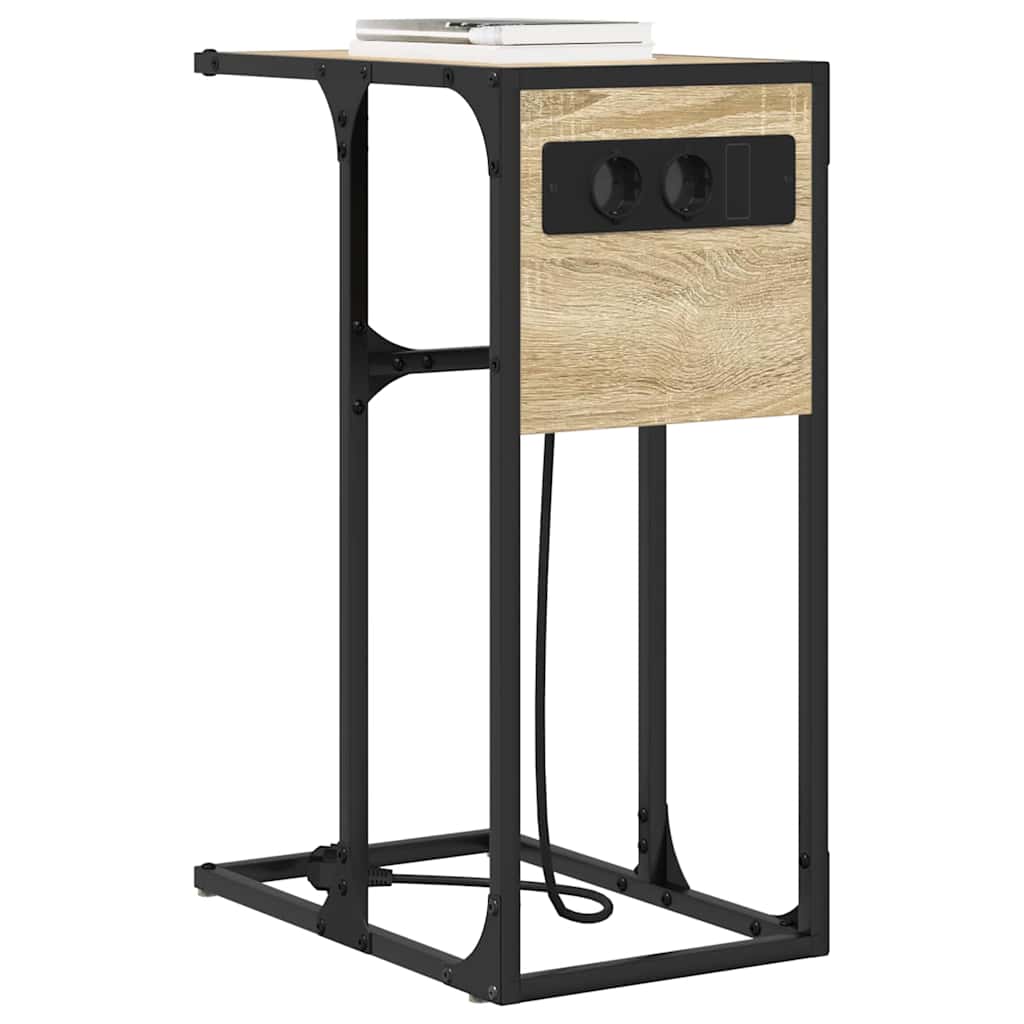 Nachtkastje Sonoma Eiken 41,5 x 26 x 60,5 cm Bewerkt hout is nu te koop bij PeponiXL, paradijselijk wonen!