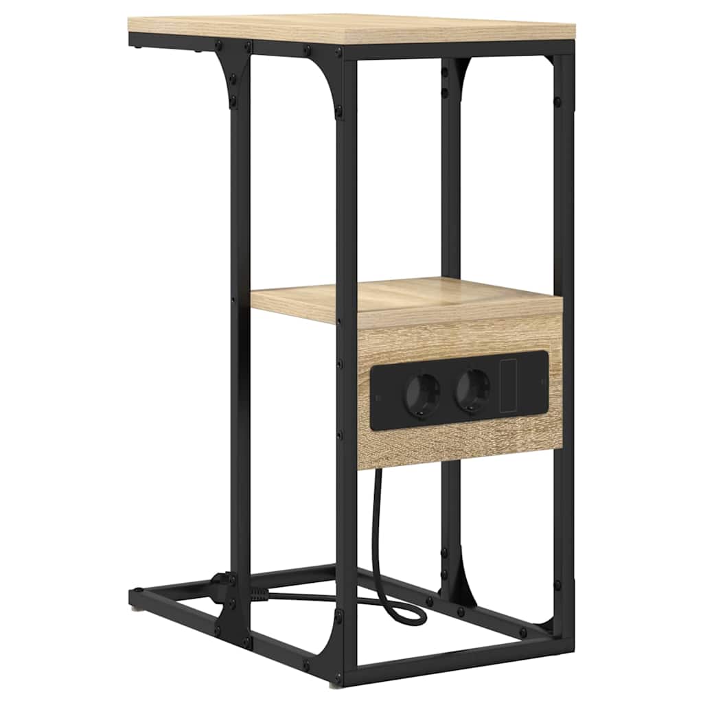 Nachtkastje Sonoma eiken 41.5 x 26 x 60.5 cm Bewerkt hout is nu te koop bij PeponiXL, paradijselijk wonen!