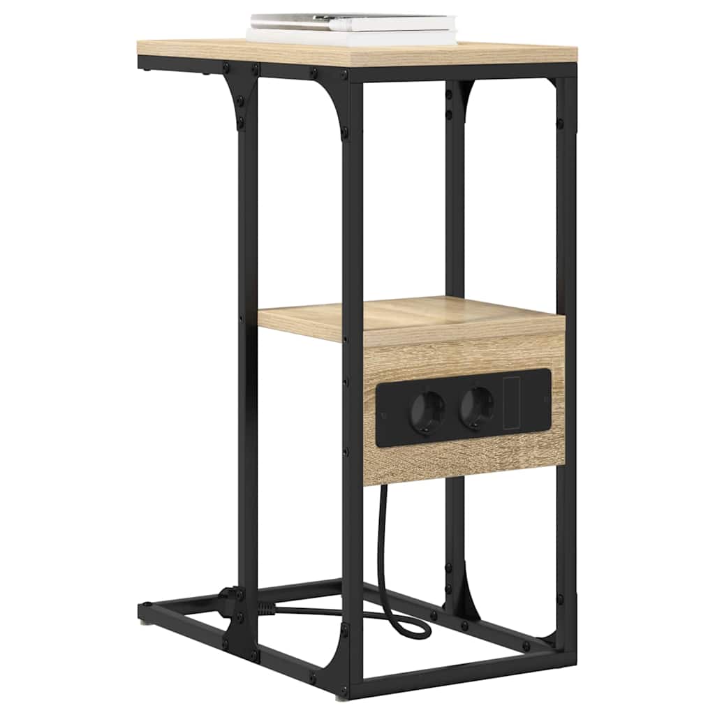 Nachtkastje Sonoma eiken 41.5 x 26 x 60.5 cm Bewerkt hout is nu te koop bij PeponiXL, paradijselijk wonen!