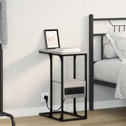 Nachtkastje Grijs sonoma 41.5 x 26 x 60.5 cm Bewerkt hout is nu te koop bij PeponiXL, paradijselijk wonen!