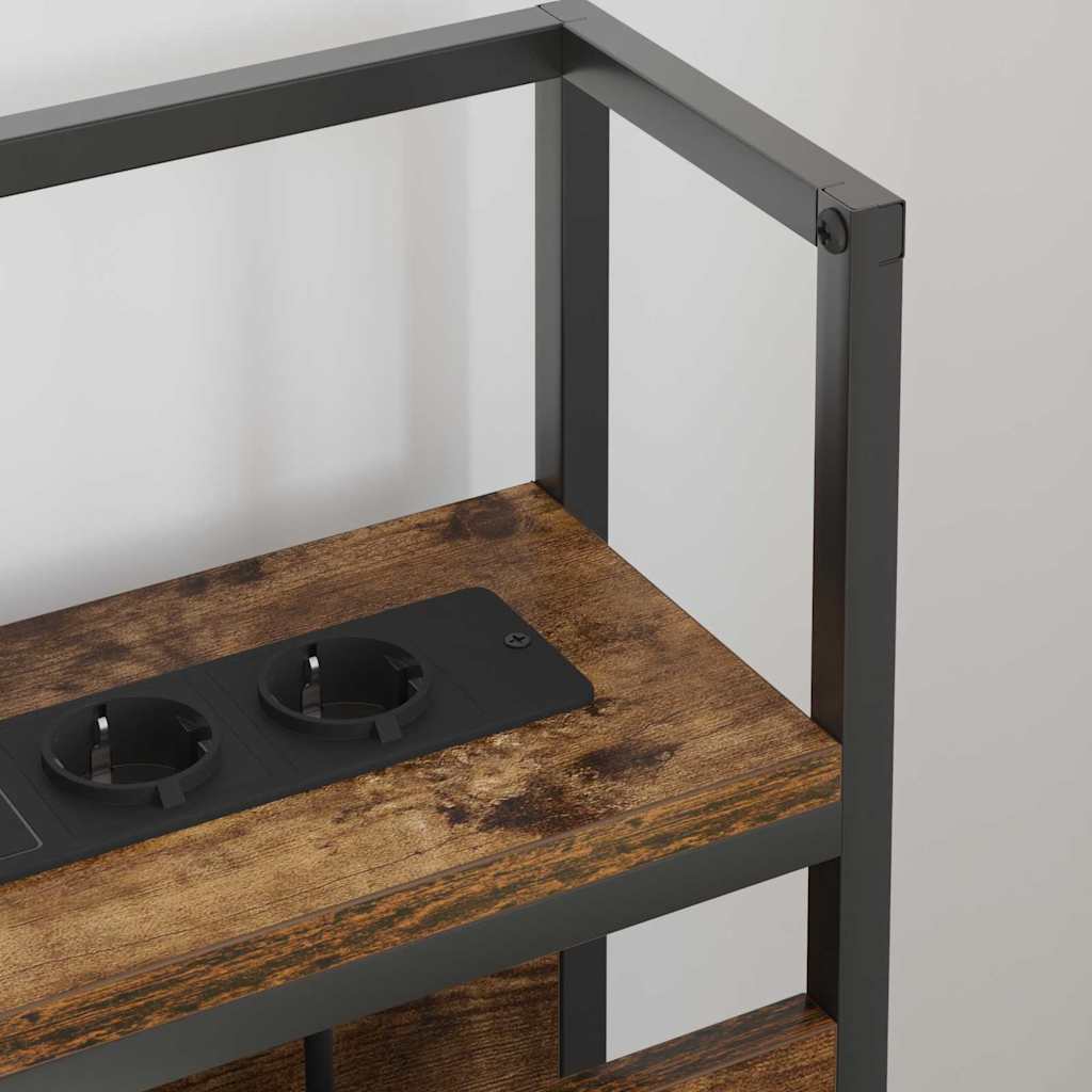 Opberghoofdbord met opslag Gerookt eiken Bewerkt hout is nu te koop bij PeponiXL, paradijselijk wonen!