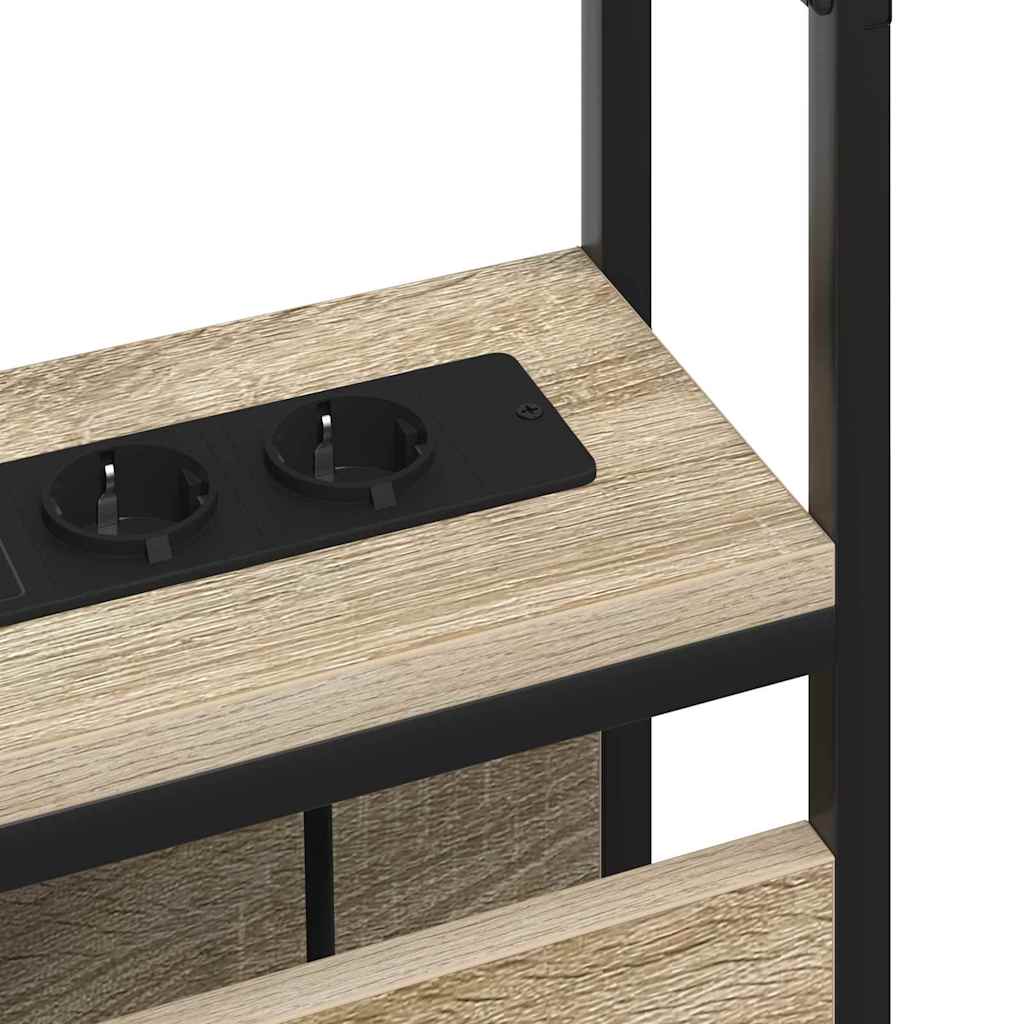 Opberghoofdbord met opslag Sonoma eiken Bewerkt hout is nu te koop bij PeponiXL, paradijselijk wonen!
