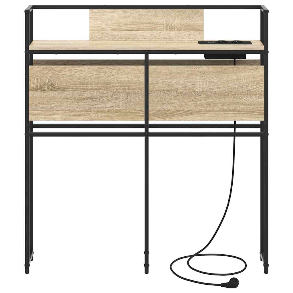 Opberghoofdbord met opslag Sonoma eiken Bewerkt hout is nu te koop bij PeponiXL, paradijselijk wonen!
