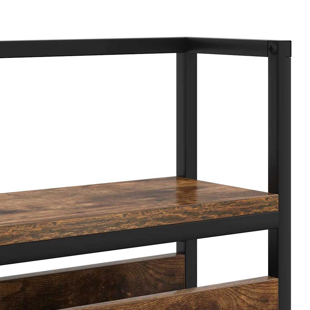 Opberghoofdbord met opslag Gerookt eiken Bewerkt hout is nu te koop bij PeponiXL, paradijselijk wonen!