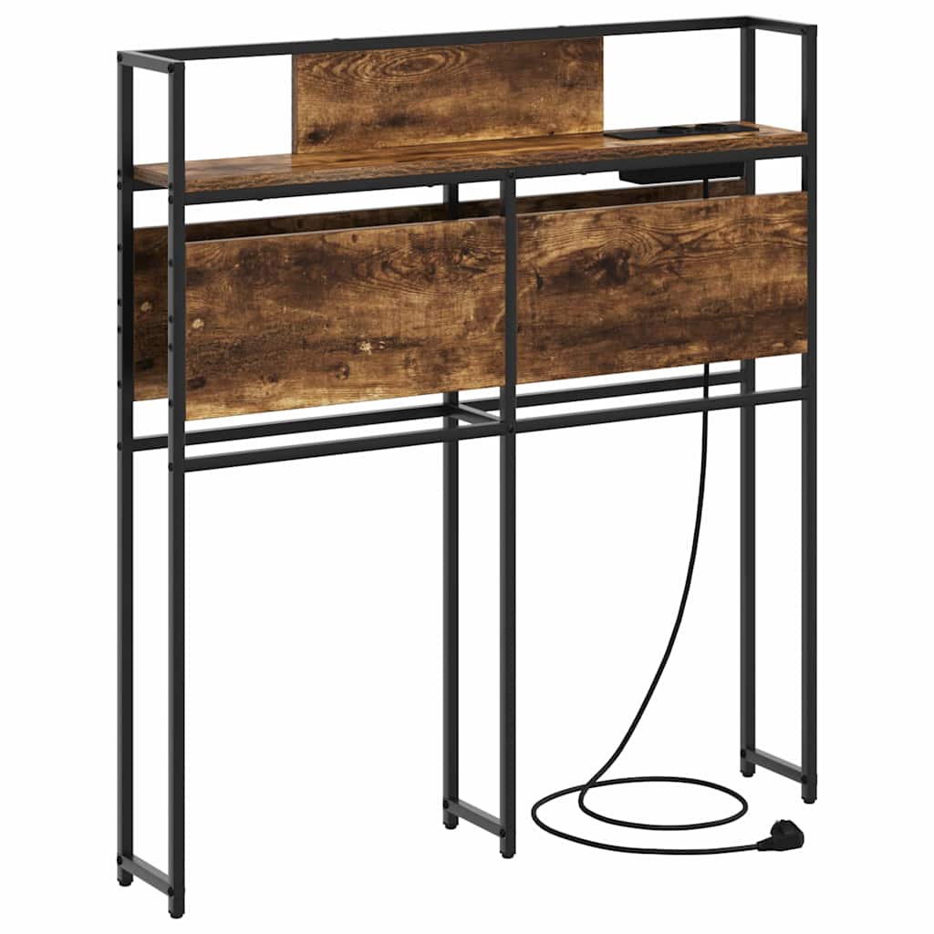 Opberghoofdbord met opslag Gerookt eiken Bewerkt hout is nu te koop bij PeponiXL, paradijselijk wonen!