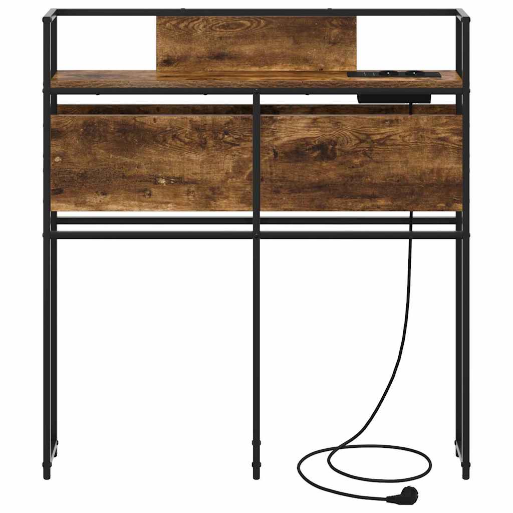 Opberghoofdbord met opslag Gerookt eiken Bewerkt hout is nu te koop bij PeponiXL, paradijselijk wonen!