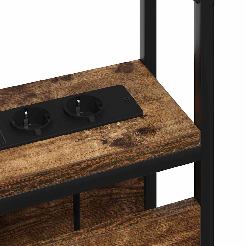 Opberghoofdbord met opslag Gerookt eiken Bewerkt hout is nu te koop bij PeponiXL, paradijselijk wonen!