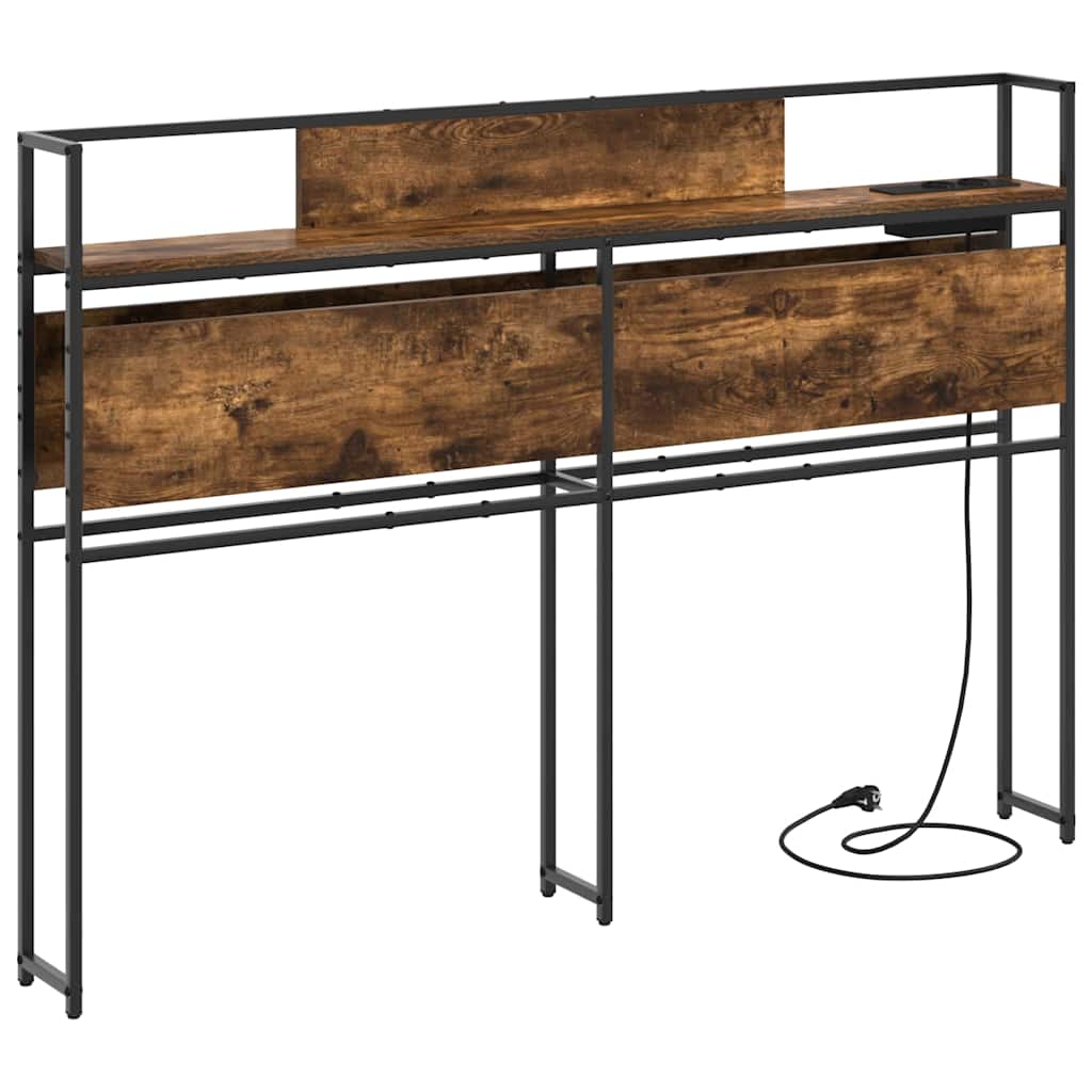 Opberghoofdbord met opslag Gerookt eiken Bewerkt hout is nu te koop bij PeponiXL, paradijselijk wonen!