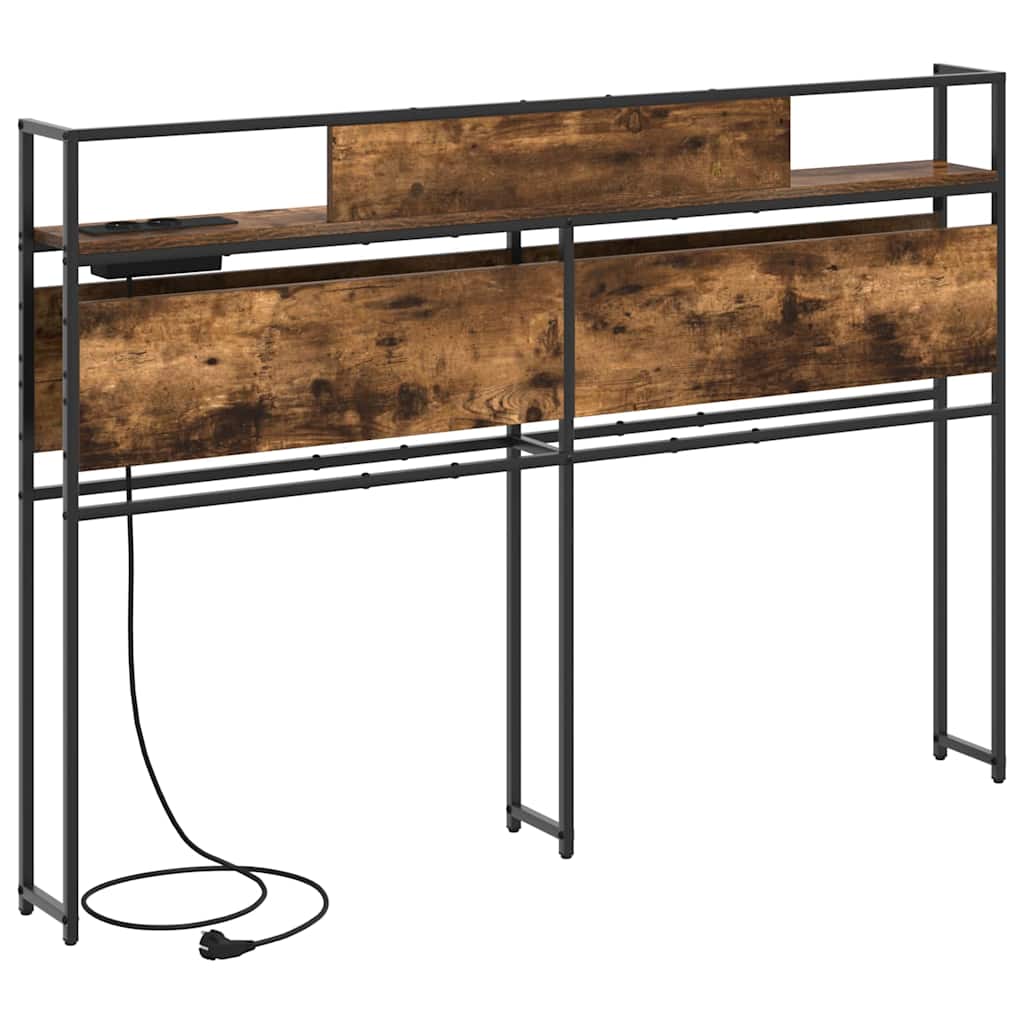 Opberghoofdbord met opslag Gerookt eiken Bewerkt hout is nu te koop bij PeponiXL, paradijselijk wonen!