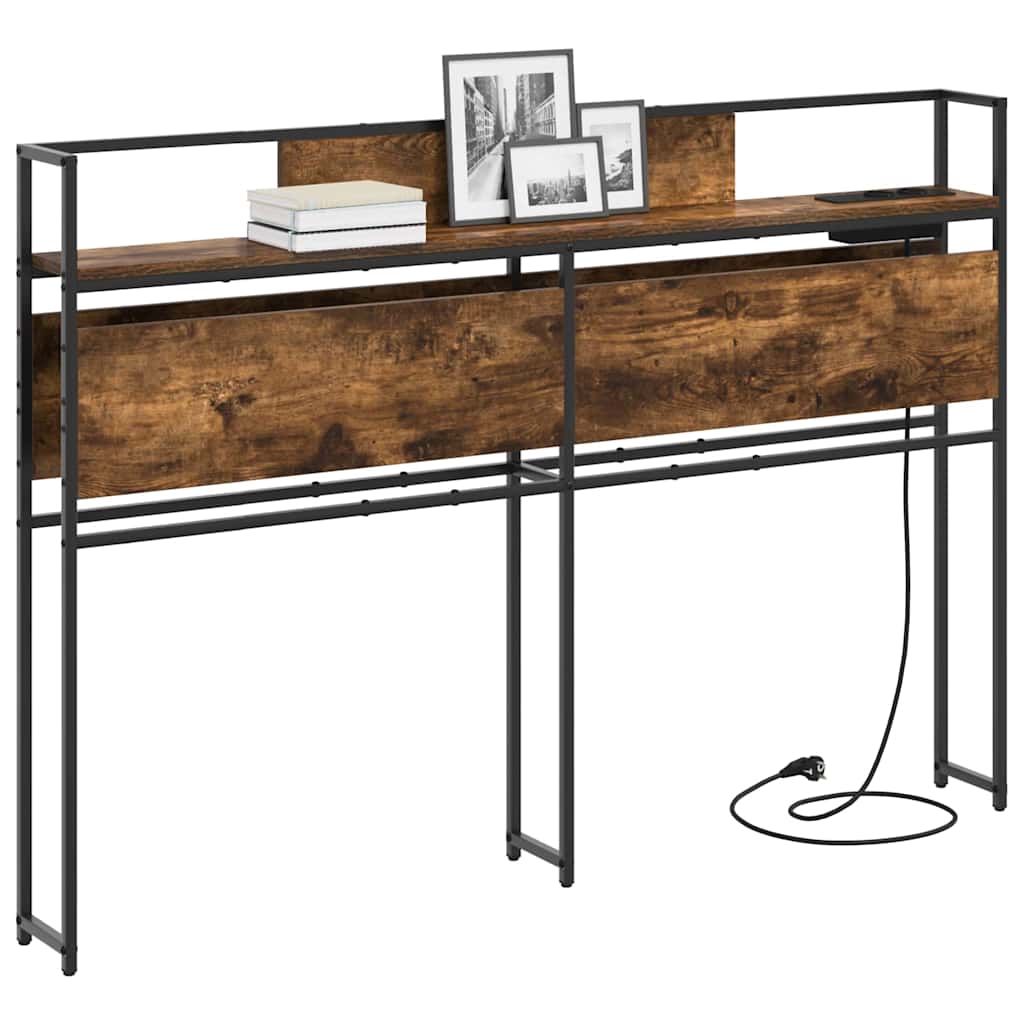 Opberghoofdbord met opslag Gerookt eiken Bewerkt hout is nu te koop bij PeponiXL, paradijselijk wonen!