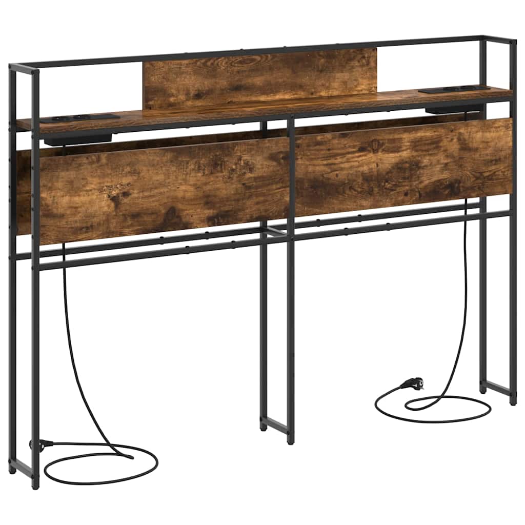 Opberghoofdbord met opslag Gerookt eiken Bewerkt hout is nu te koop bij PeponiXL, paradijselijk wonen!