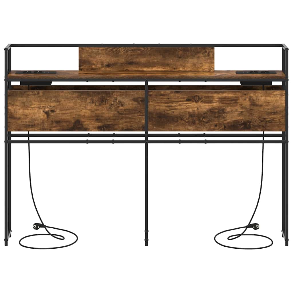 Opberghoofdbord met opslag Gerookt eiken Bewerkt hout is nu te koop bij PeponiXL, paradijselijk wonen!