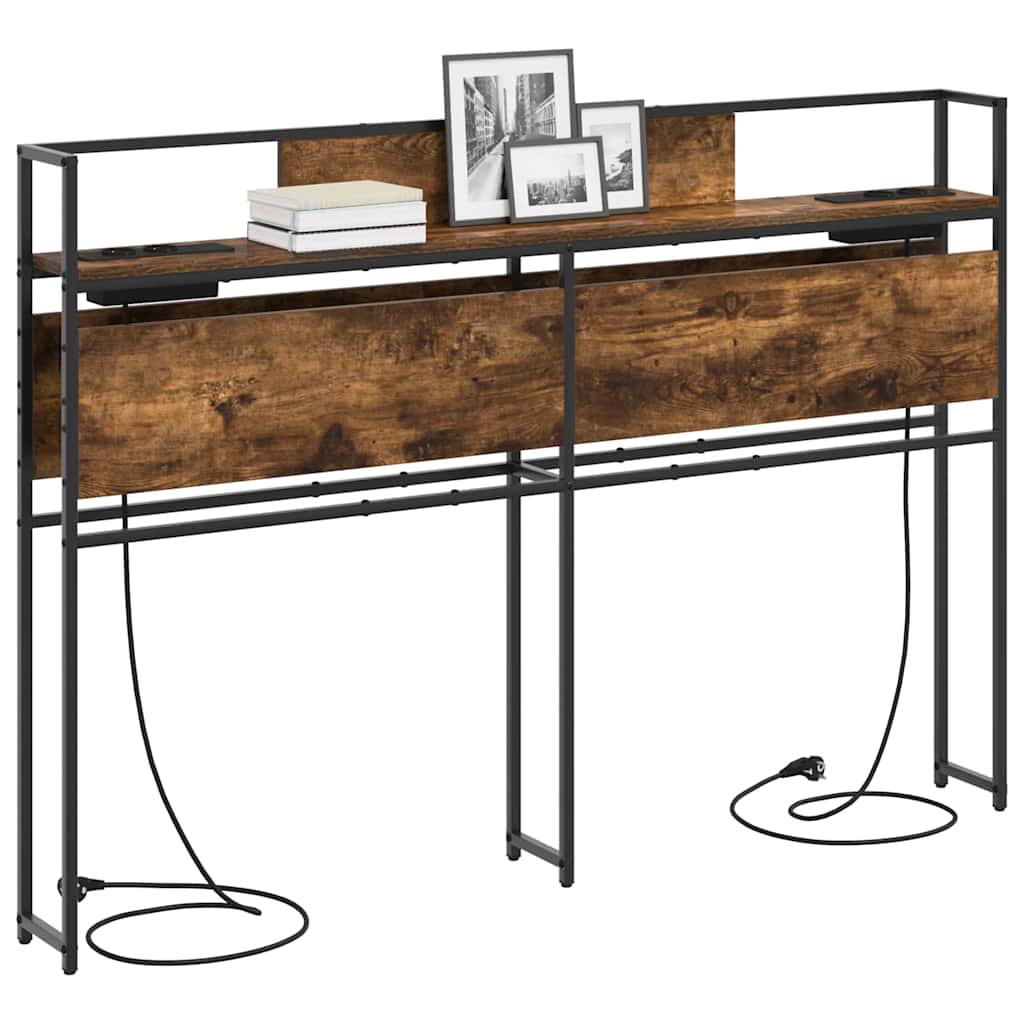 Opberghoofdbord met opslag Gerookt eiken Bewerkt hout is nu te koop bij PeponiXL, paradijselijk wonen!