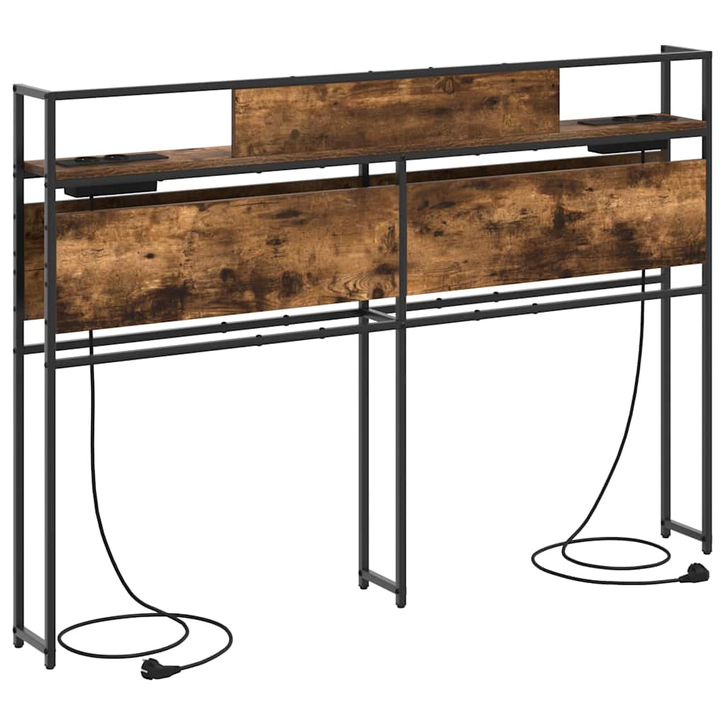 Opberghoofdbord met opslag Gerookt eiken Bewerkt hout is nu te koop bij PeponiXL, paradijselijk wonen!
