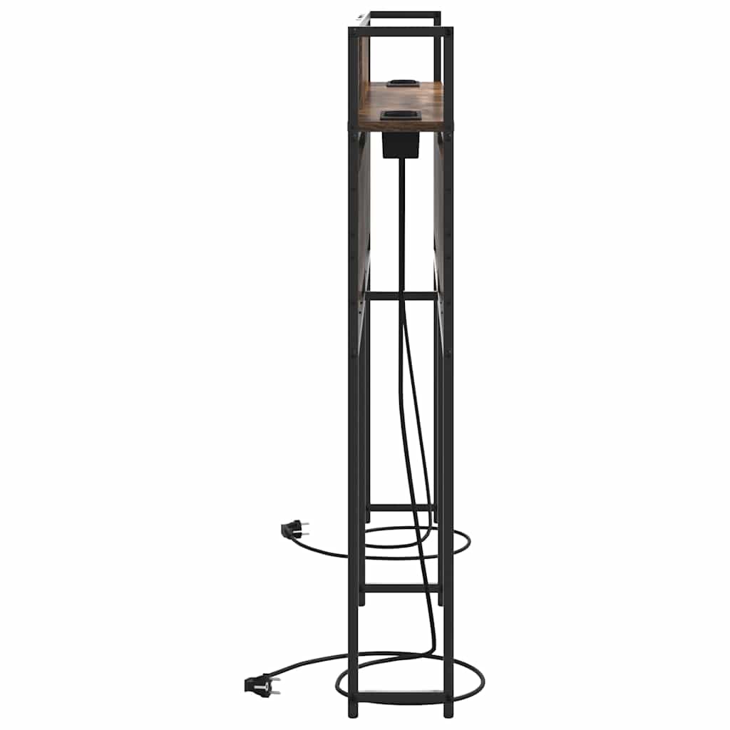 Opberghoofdbord met opslag Gerookt eiken Bewerkt hout is nu te koop bij PeponiXL, paradijselijk wonen!