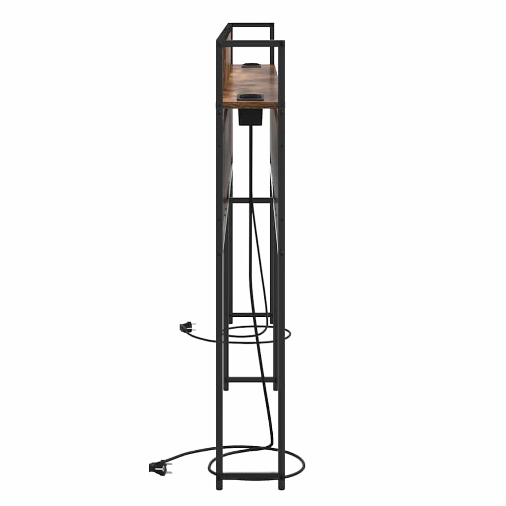 Opberghoofdbord met opslag Gerookt eiken Bewerkt hout is nu te koop bij PeponiXL, paradijselijk wonen!