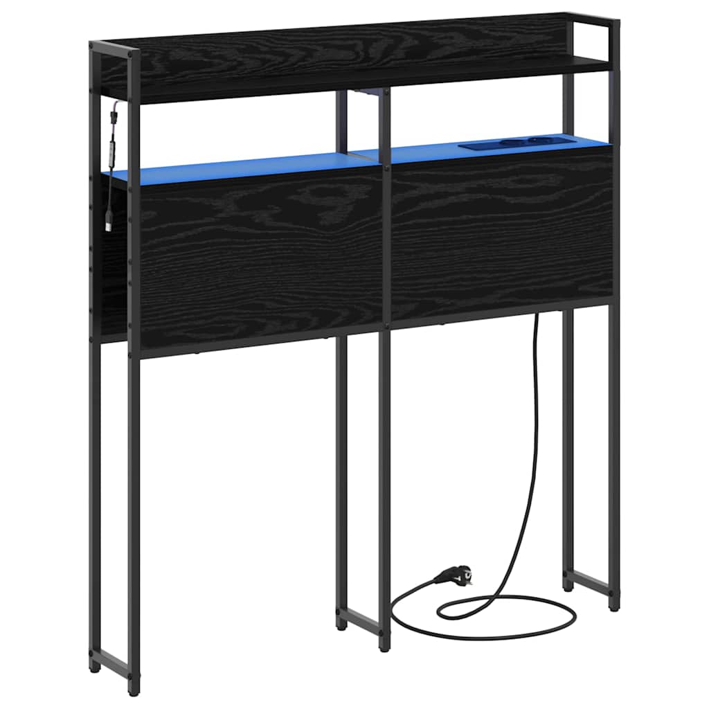 Opslag hoofdbord met opslag Zwart Eiken Bewerkt hout is nu te koop bij PeponiXL, paradijselijk wonen!