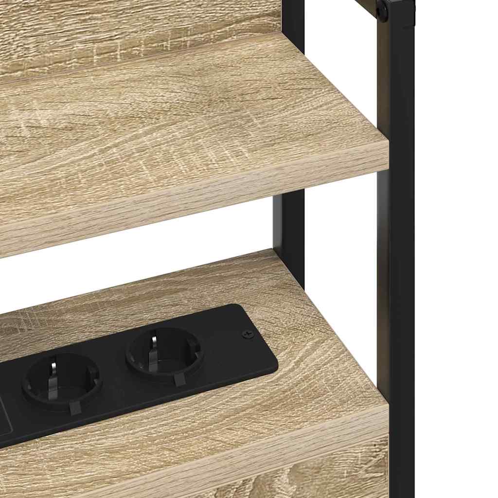 Opslag hoofdbord met opslag Sonoma eiken Bewerkt hout is nu te koop bij PeponiXL, paradijselijk wonen!