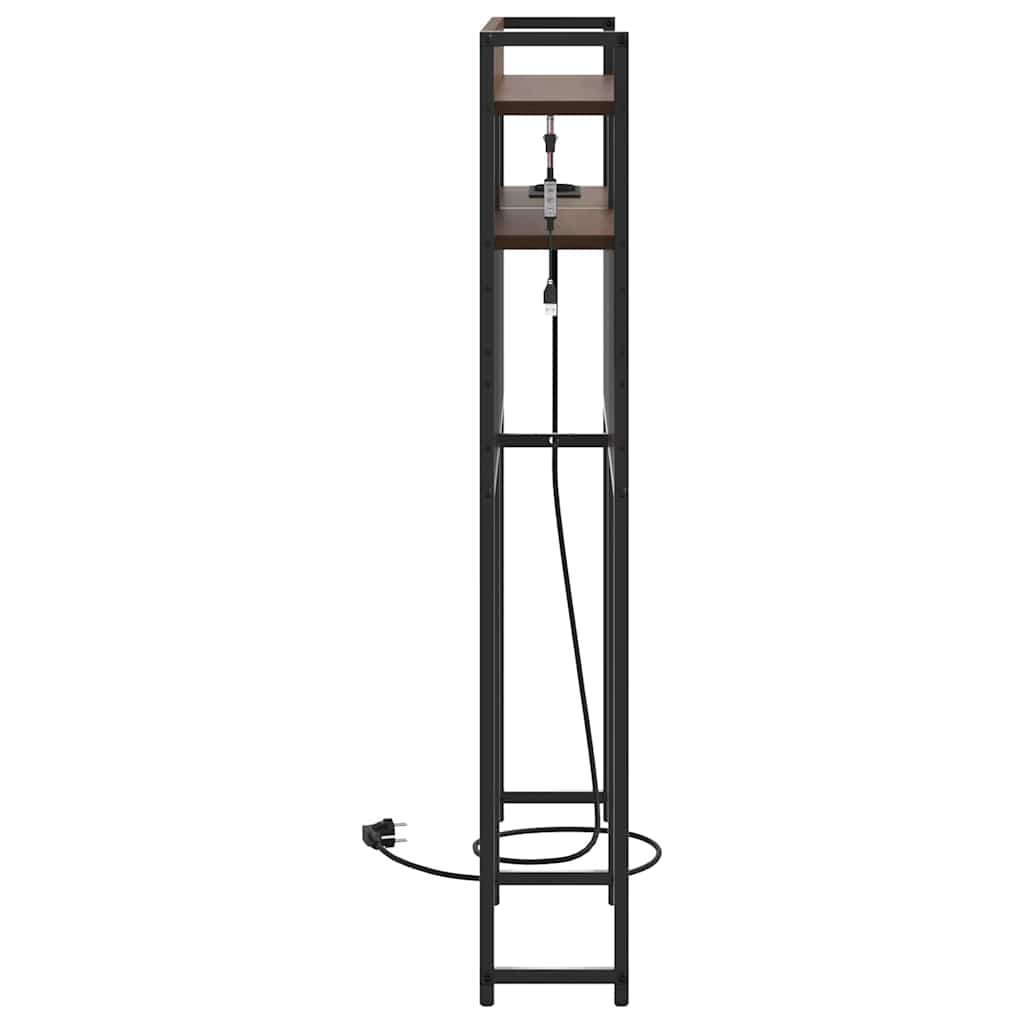 Opslag hoofdbord met opslag bruin eikenkleur Bewerkt hout is nu te koop bij PeponiXL, paradijselijk wonen!